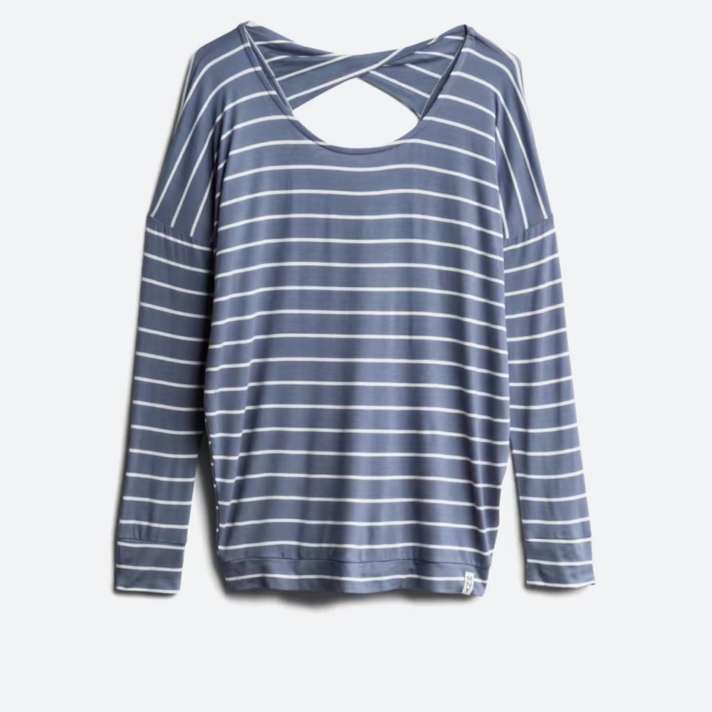 ANDREW MARC PERFORMANCE Fiah Twist Back Knit Top